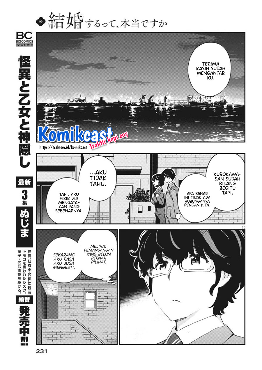 Kekkon Surutte, Hontou Desu ka? Chapter 48 Gambar 15